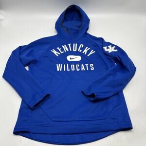 Nike Kentucky Wildcats Hoodie Men’s Size M Blue Therma Fit Sweatshirt NCAA